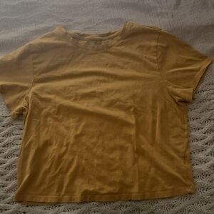 Old Navy Women's Short-Sleeve Crewneck Tee in Mustard